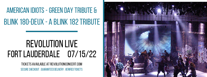American Idiots - Green Day Tribute & Blink 180-Deux - A Blink 182 Tribute at Revolution Live