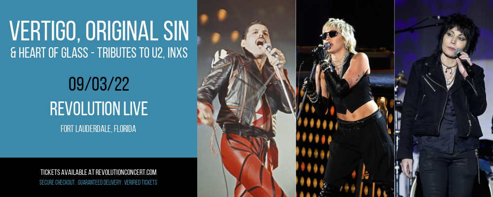 Vertigo, Original Sin & Heart of Glass - Tributes to U2, INXS & Blondie at Revolution Live