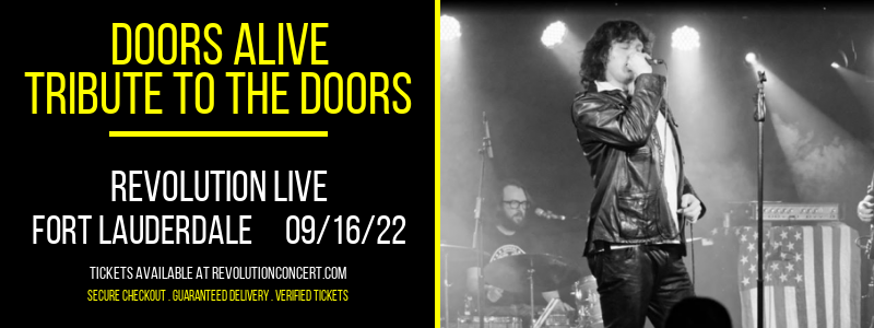 Doors Alive - Tribute to The Doors at Revolution Live