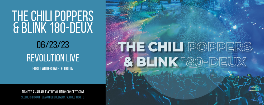 The Chili Poppers & Blink 180-Deux at Revolution Live