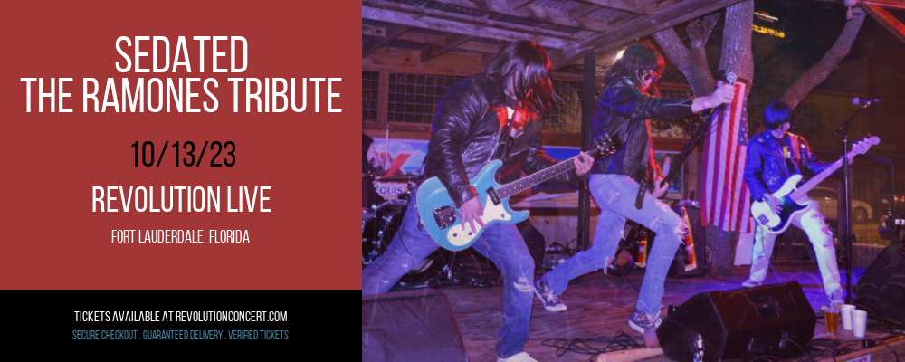 Sedated - The Ramones Tribute at Revolution Live